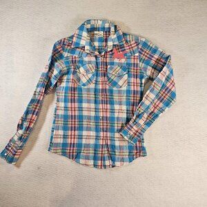 Lore Mae girls XL Western Pearl Snap Shirt